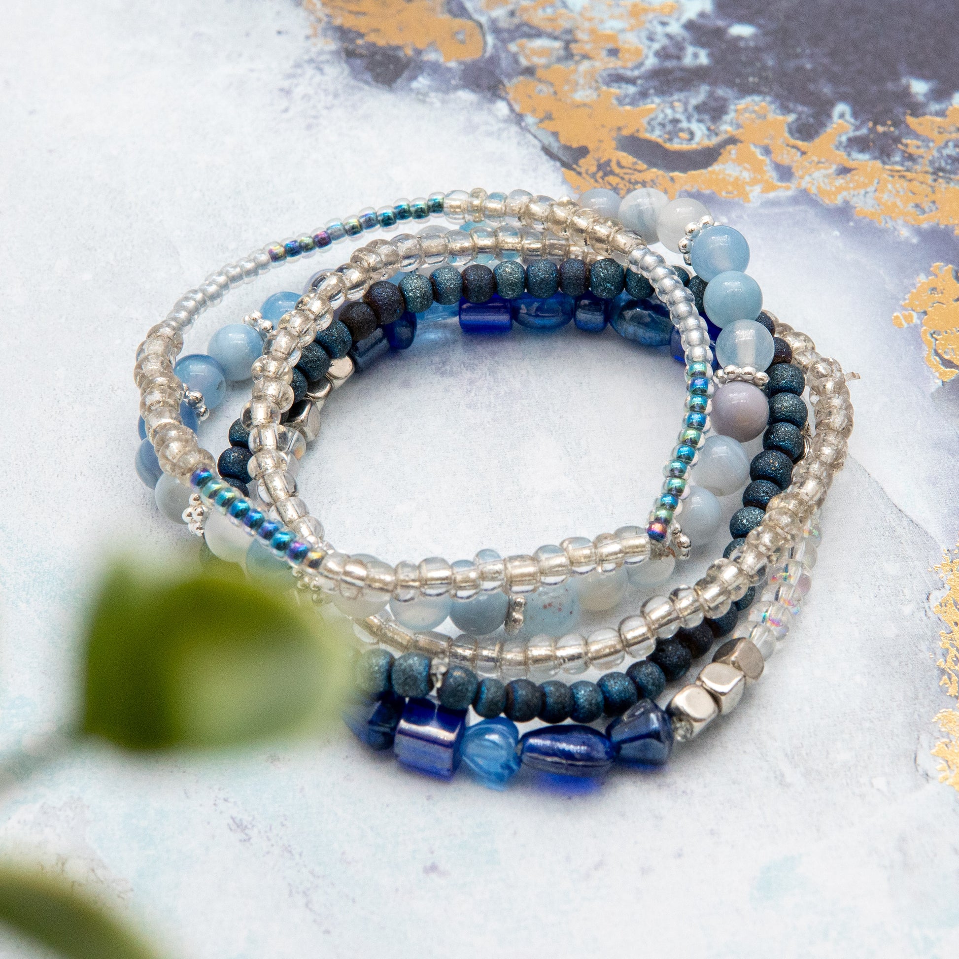 Sparkly Blue Mix & Match Bracelet for the Galaxy Enthusiasts - Relato.Jewelry