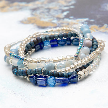 Sparkly Blue Mix & Match Bracelet for the Galaxy Enthusiasts - Relato.Jewelry