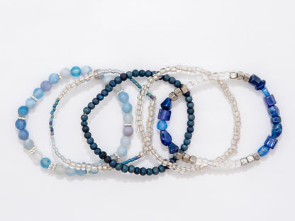 Sparkly Blue Mix & Match Bracelet for the Galaxy Enthusiasts - Relato.Jewelry