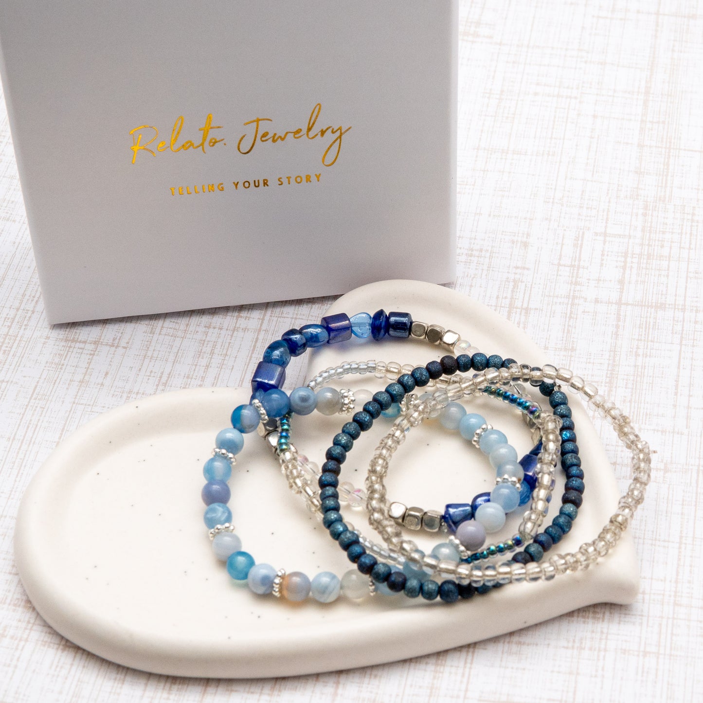 Sparkly Blue Mix & Match Bracelet for the Galaxy Enthusiasts - Relato.Jewelry