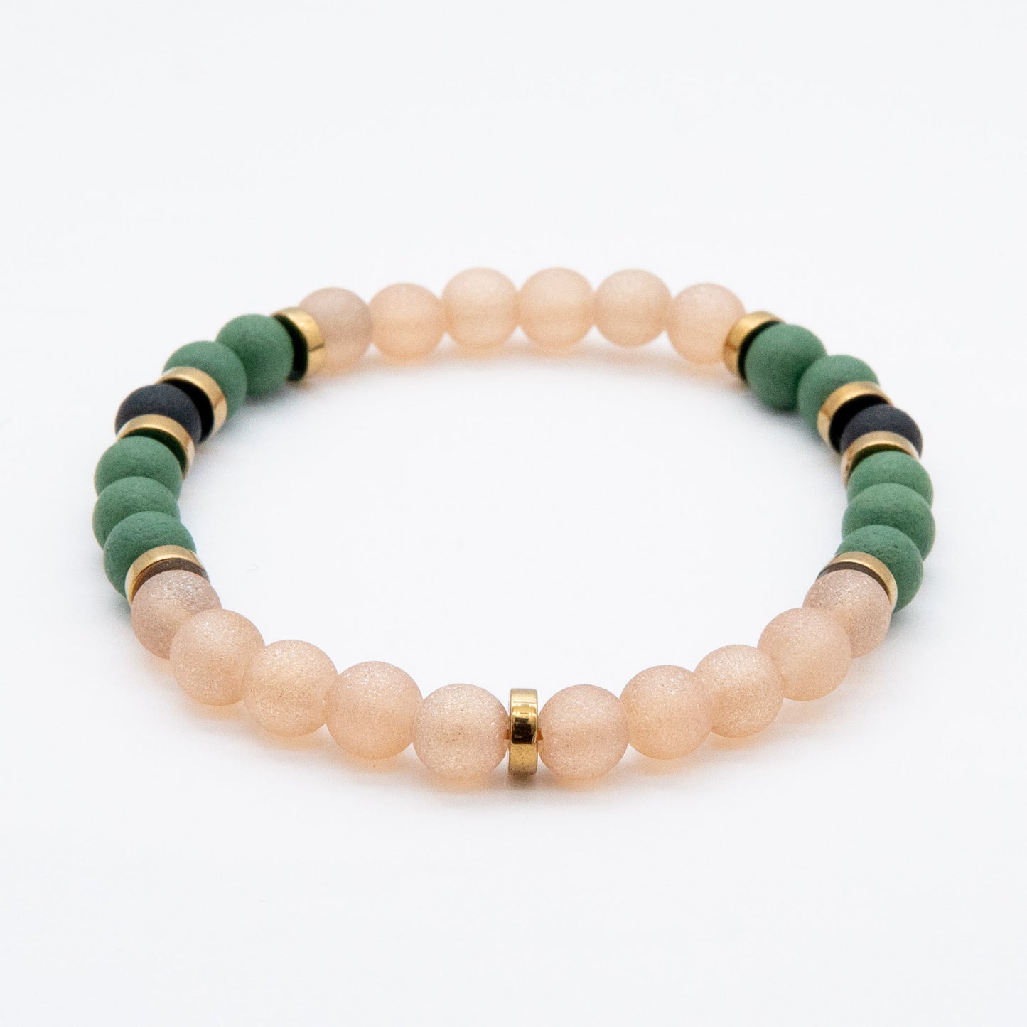 Forest Palm Vibe Mix & Match Bracelet with Gemstones - Relato.Jewelry