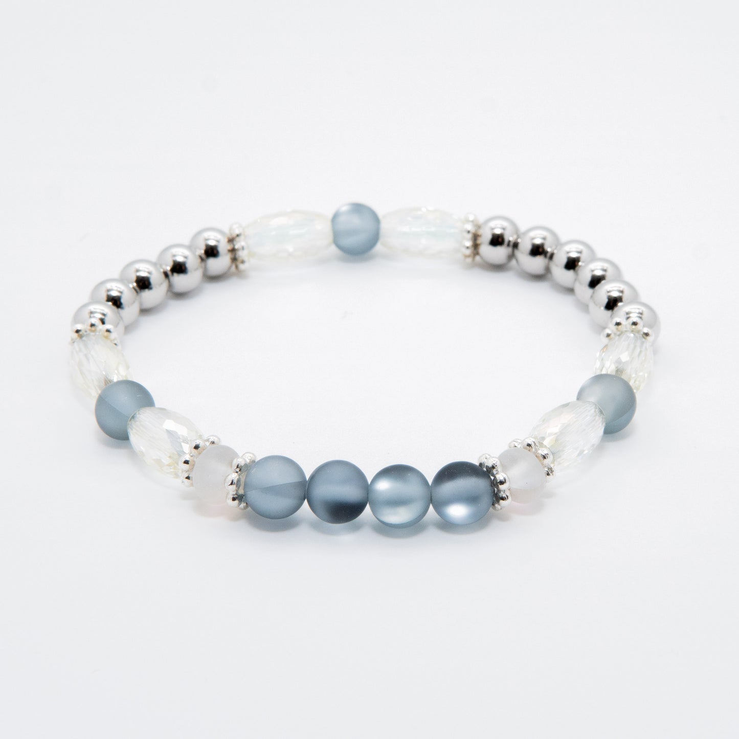 Silver Night Mix & Match Bracelet - Captivating Blend of Silver & Black-toned Elements - Relato.Jewelry