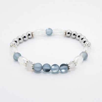 Silver Night Mix & Match Bracelet - Captivating Blend of Silver & Black-toned Elements - Relato.Jewelry