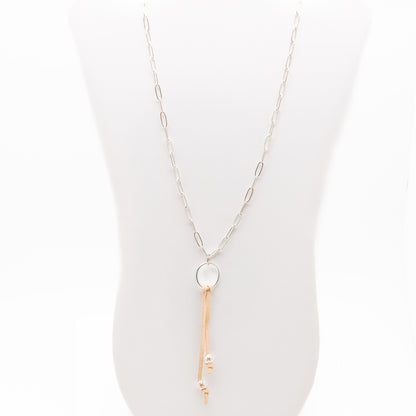 Edgy Urban Chic Paperclip Long Necklace - Relato.Jewelry