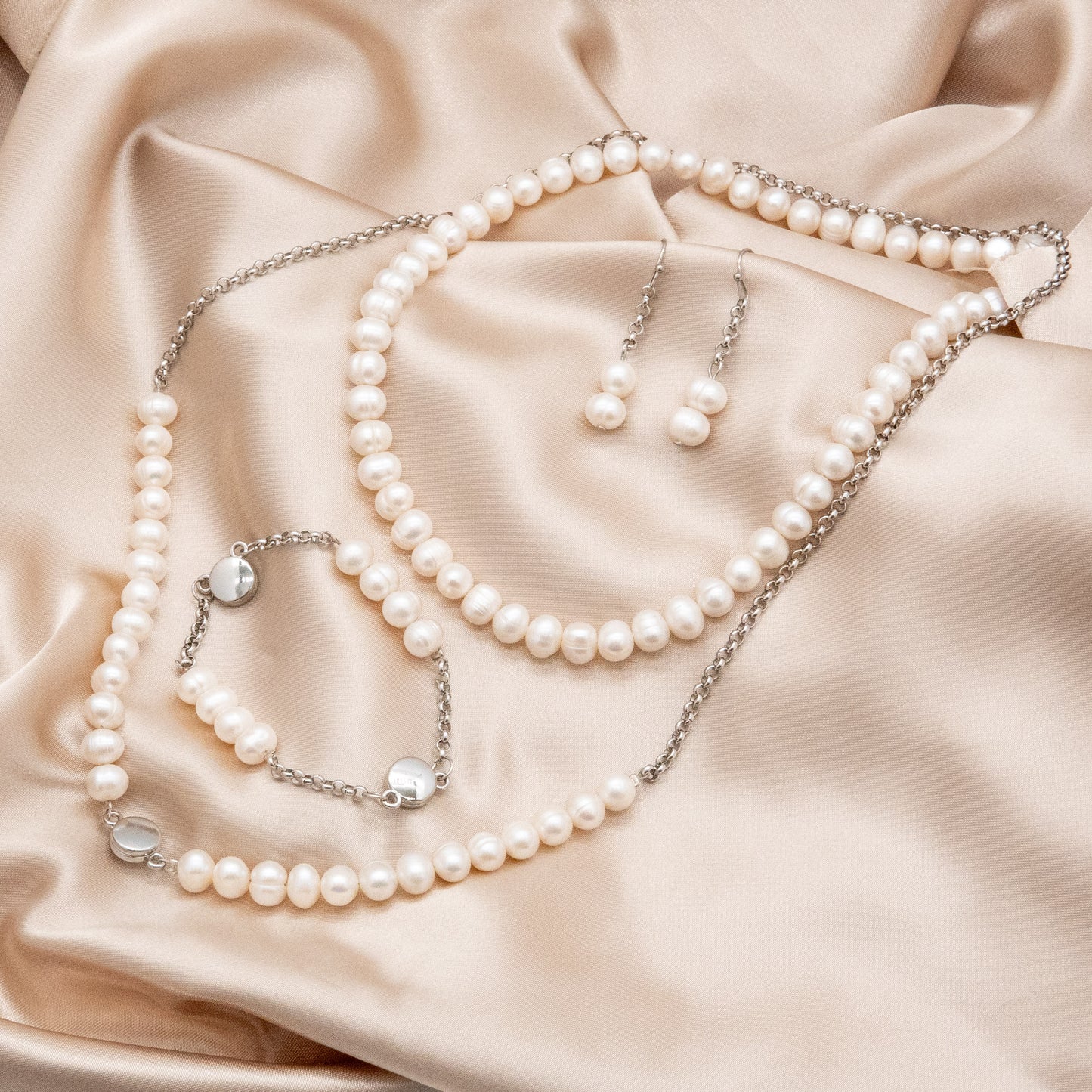 Cultured Pearls Magnetique Necklace Set - Relato.Jewelry