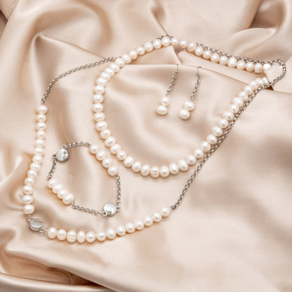 Cultured Pearls Magnetique Necklace Set - Relato.Jewelry