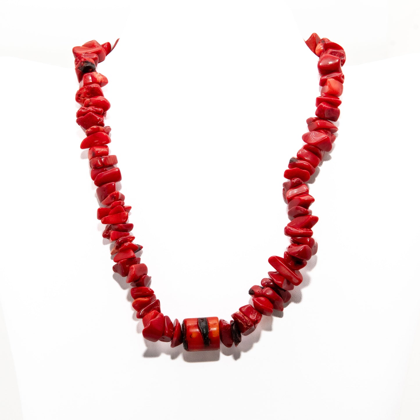 Red Coral Tibetan Stackable Necklace