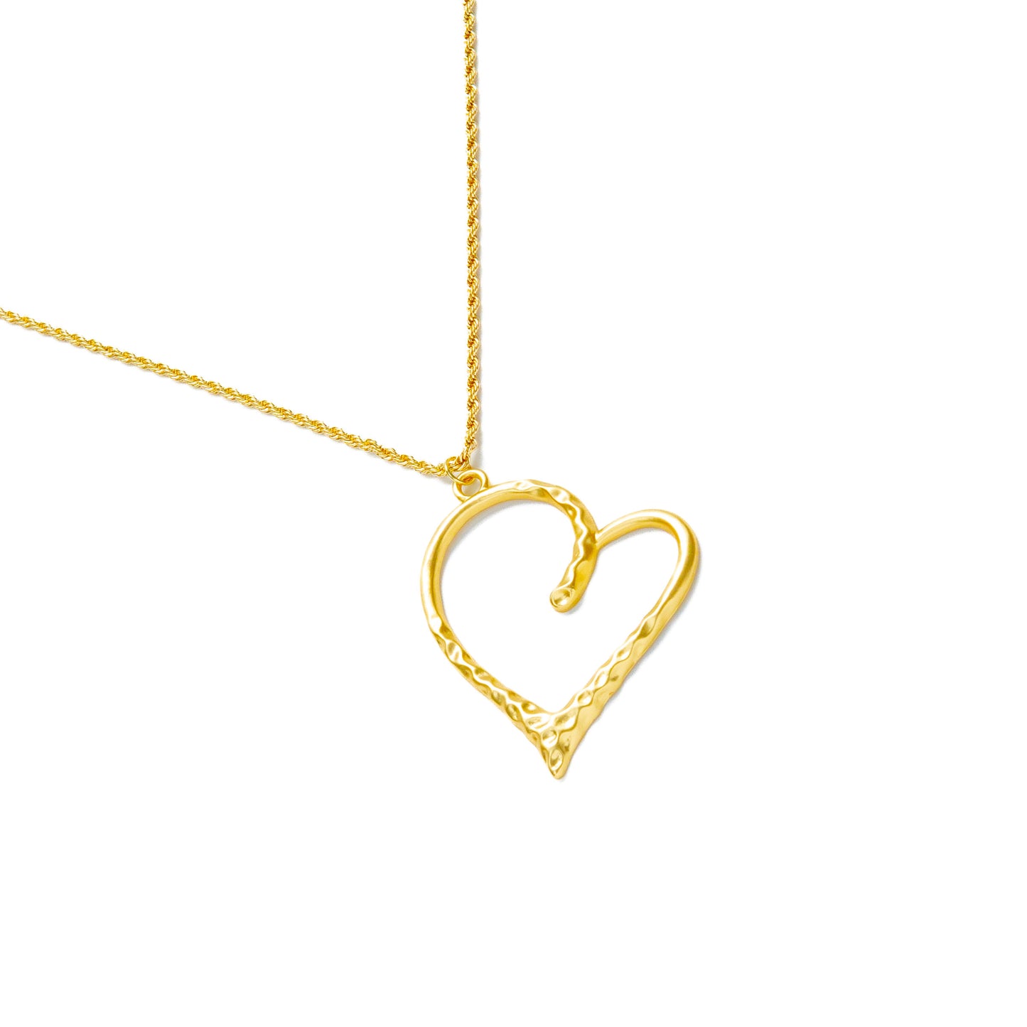 Oversized Gold Heart Princess Necklace