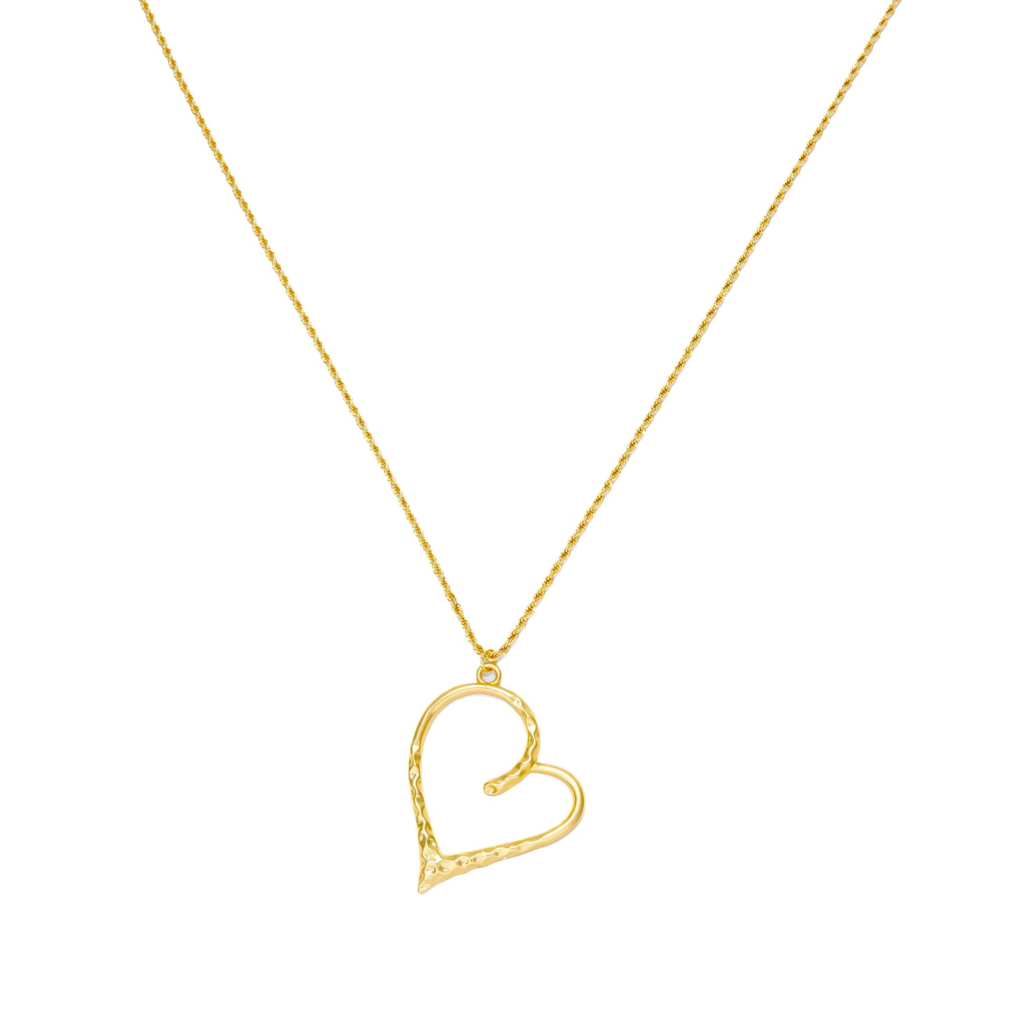 Oversized Gold Heart Princess Necklace