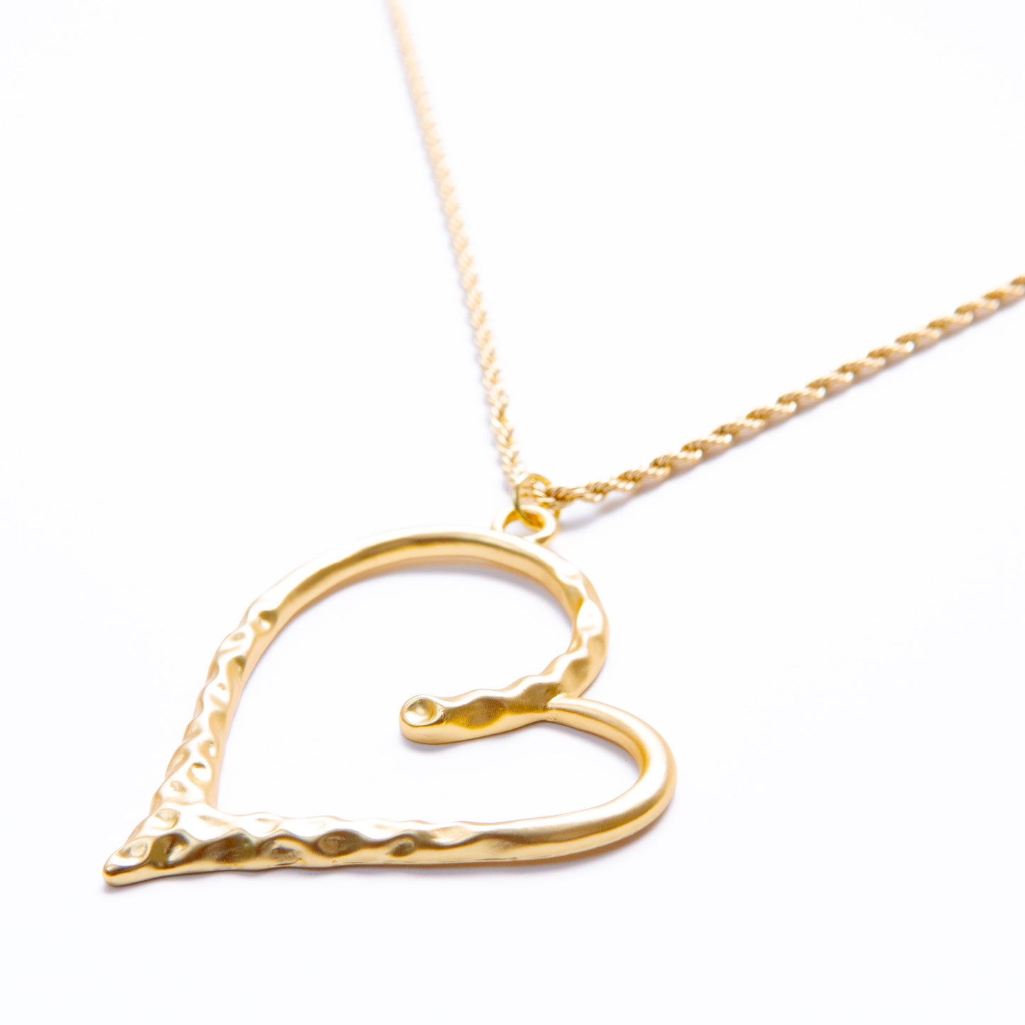 Oversized Gold Heart Princess Necklace