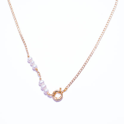 Coastal Cultured Pearl Gold Necklace Set