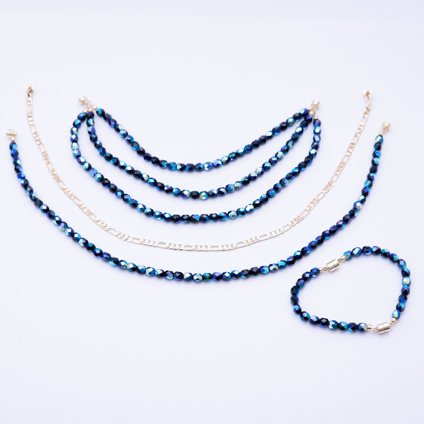 Moon Starlight Magnetic Necklace Set