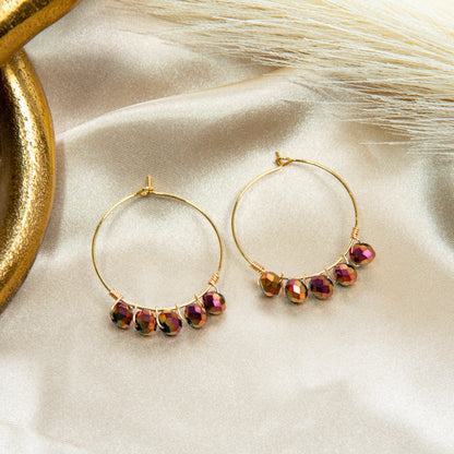 Shimmer Me Hoop Earrings