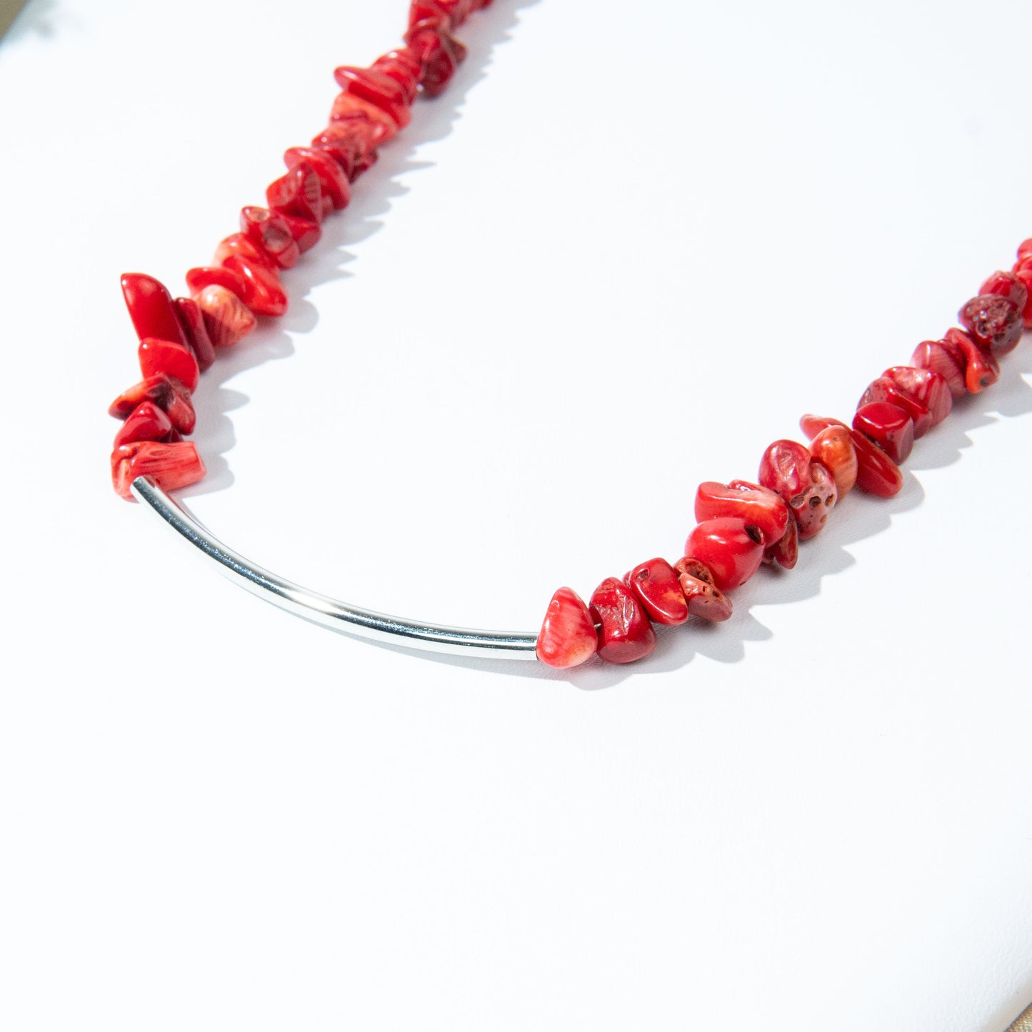 Red Coral Stone Princess Necklace