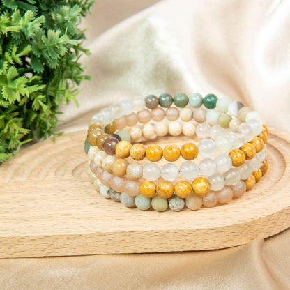 Sandy Riverstone Spiral Bracelet