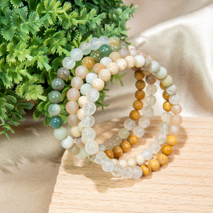 Sandy Riverstone Spiral Bracelet