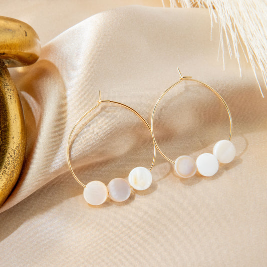 Lady Moon Hoop Earrings