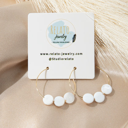 Lady Moon Hoop Earrings