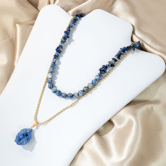 Blue Lapis Serenade Necklace Set