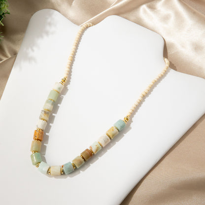 Amazonite River Stackable Necklace