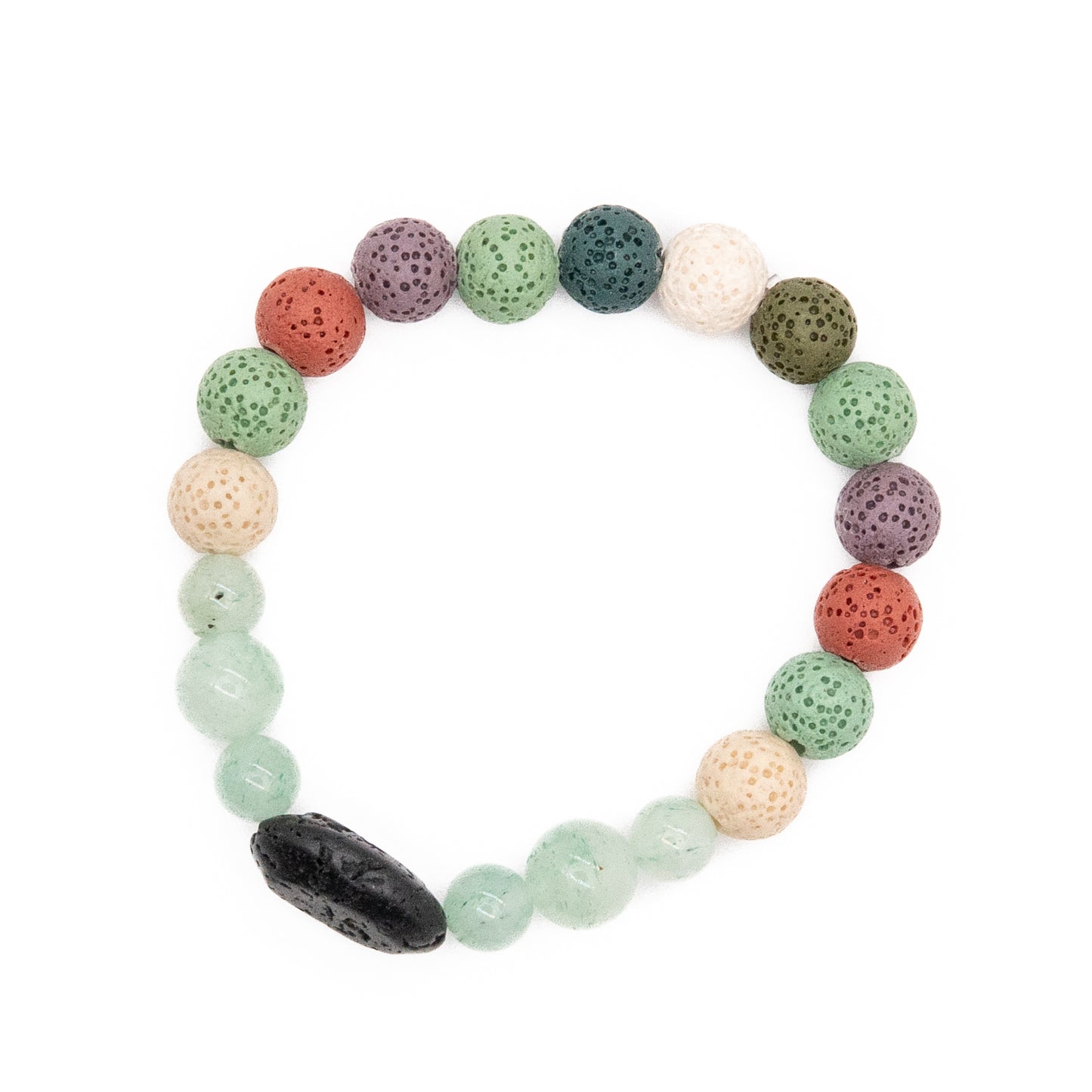 Outdoorsy Green Aventurine Lava Bracelet - Relato.Jewelry